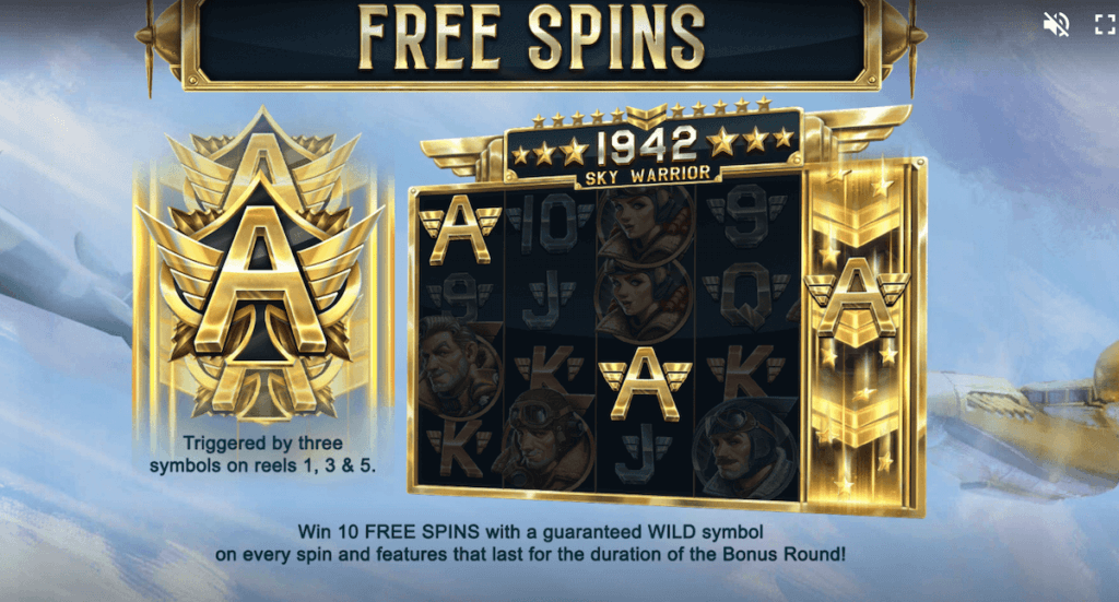 1942 Sky Warrior free spins