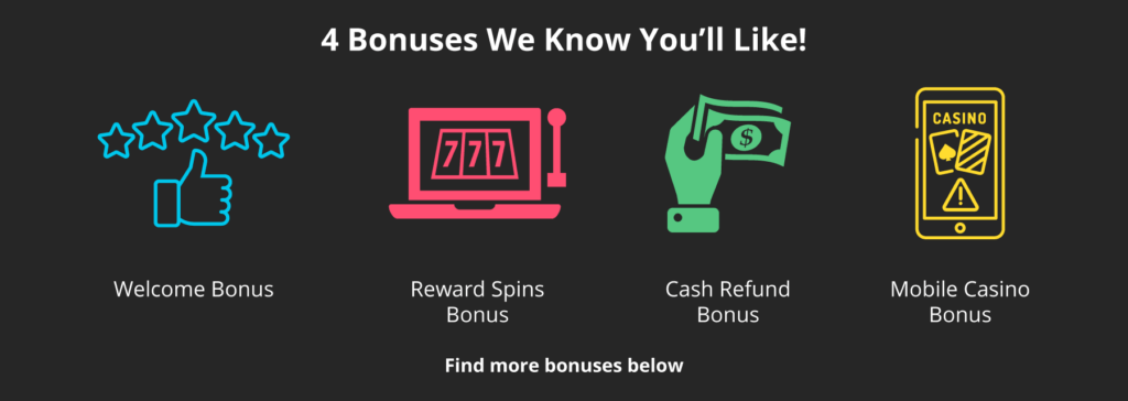 Casino bonuses can take many forms 