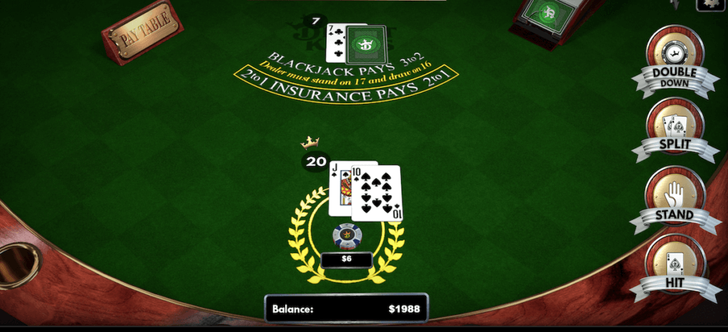 DraftKings Classic Blackjack