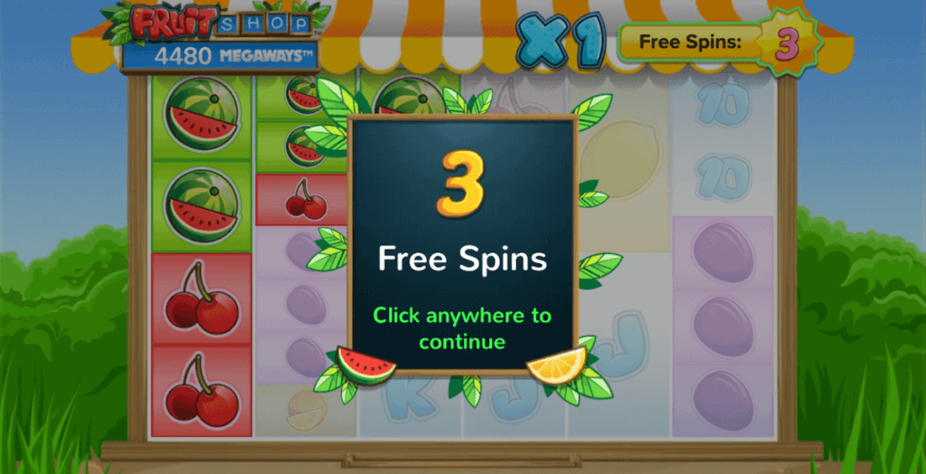 free spins, Fruit Shop Megaways, PA casinos