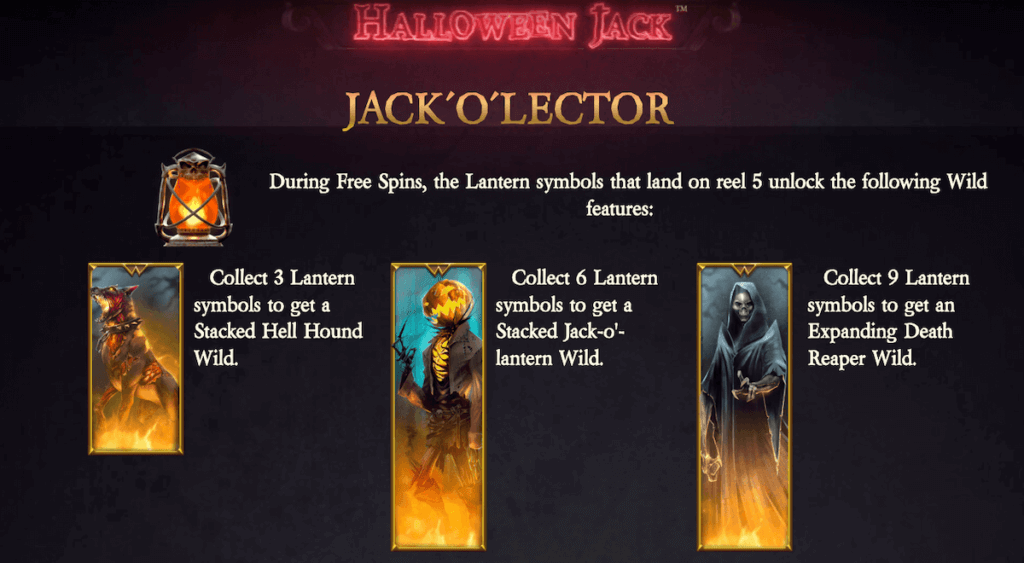 Unique Wild feature in Halloween Jack online slot