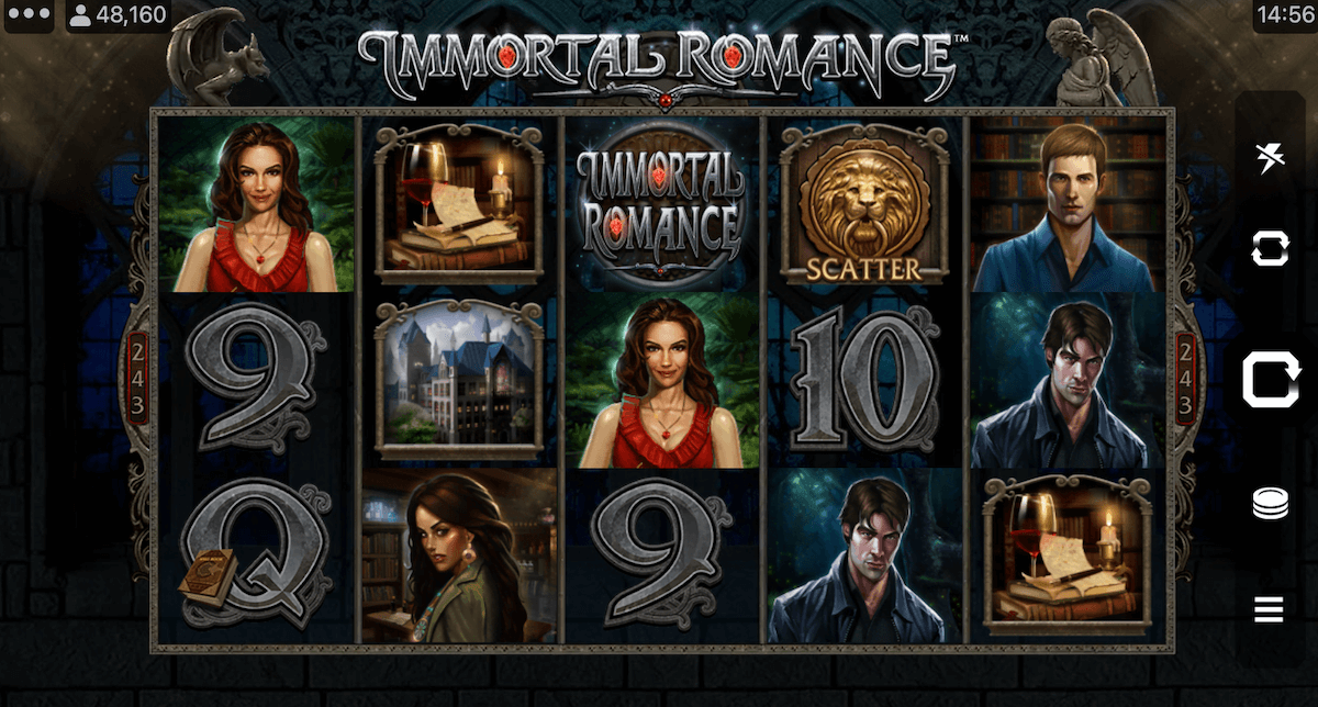 Immortal Romance game board