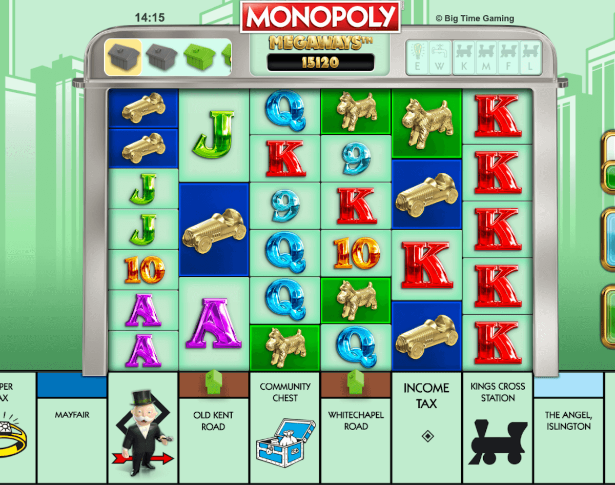 Monopoly Megaways Game Board