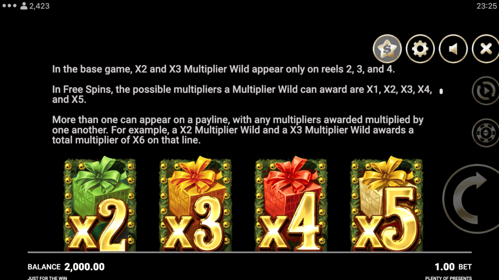 Plenty of Presents Multiplier Wilds