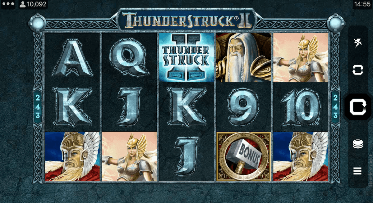 Thunderstruck 2 game board