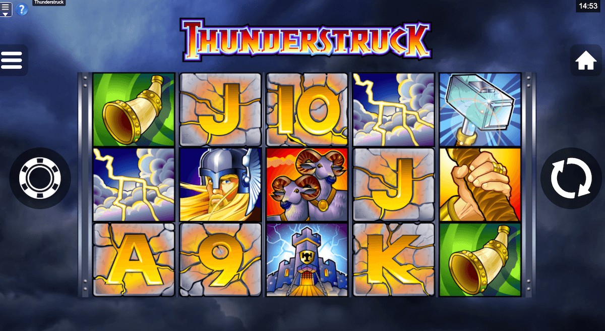 Thunderstruck game board