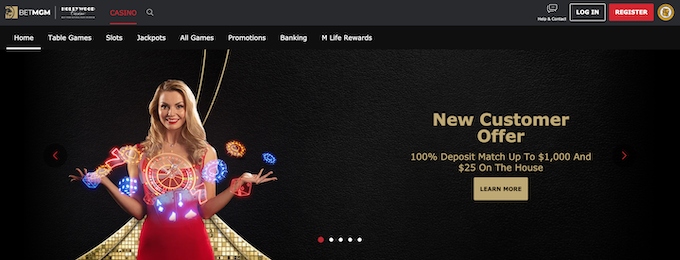 BetMGM Online Casino Welcome Bonus