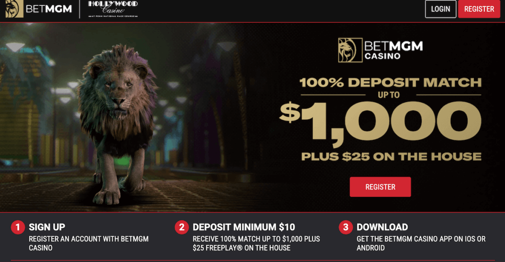 BetMGM welcome bonus banner