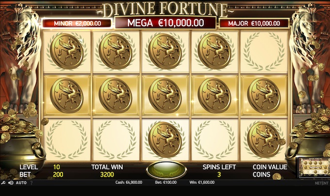 Divine Fortune Bonus Game