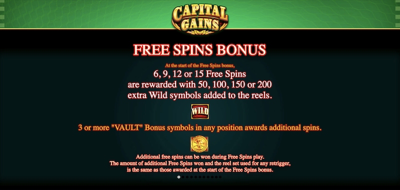 Capital Gains 6 Free Spins