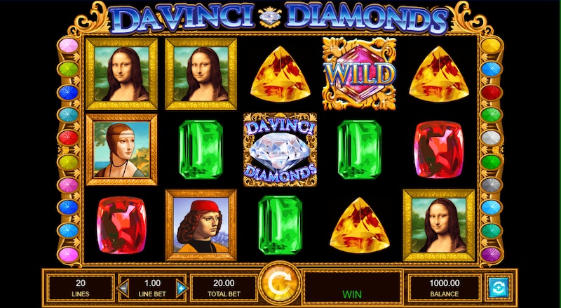 Da Vinci Diamond Masterworks Slot Features