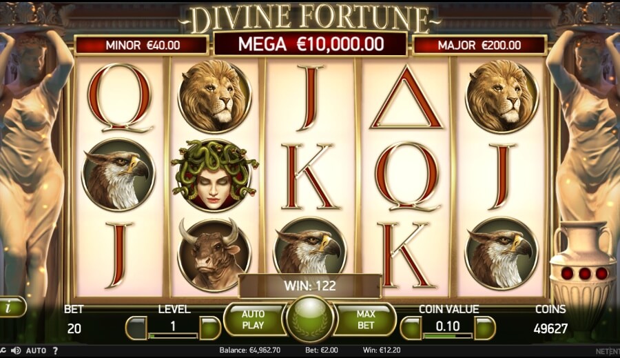 divine fortune progressive slot Pennsylvania casino