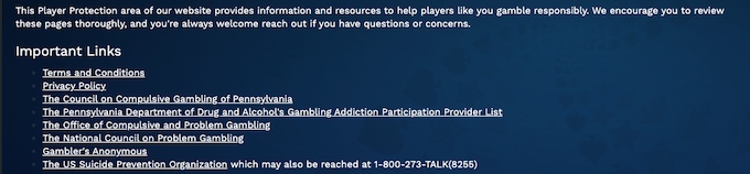 Hollywood Online Casino Responsible Gaming