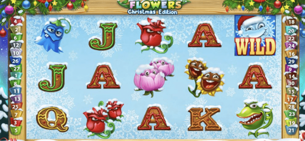 Flowers Christmas slot cover