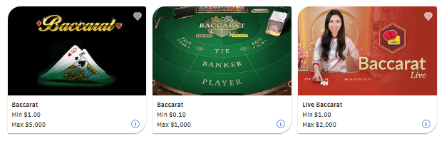 Barstool Sportsbook Casino - baccarat