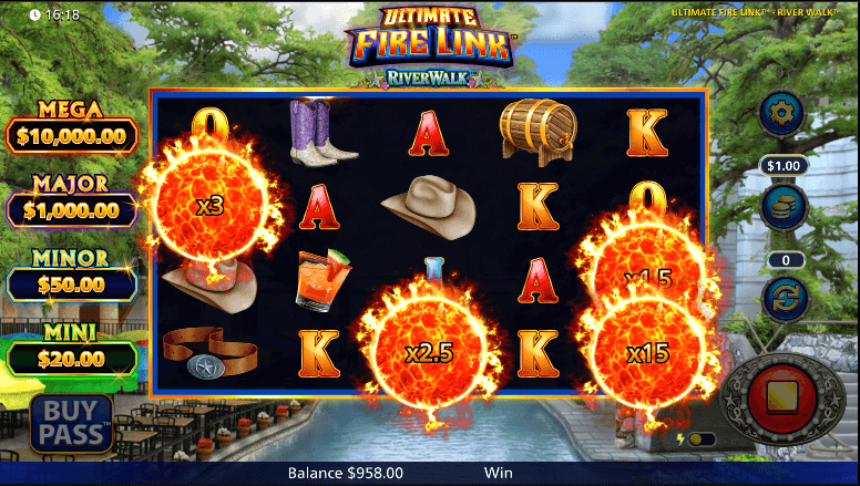 Ultimate Fire Link River Walk online slot image 