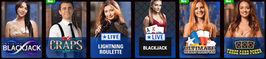 PokerStars live casino games 1