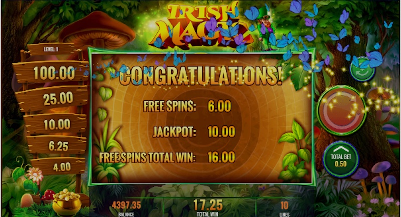 Irish Magic 5 Bonus Game