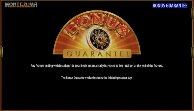 Montezuma Bonus Bonus Gaurantee