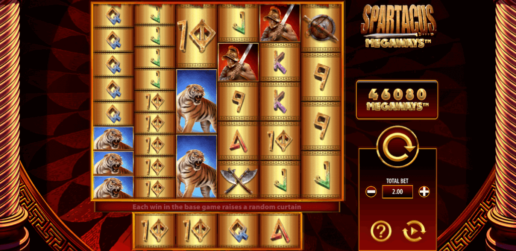 Spartacus Megaways online slot, PA casinos