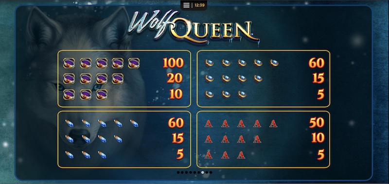 Wolf Queen 3 Wolf Queen Paytable 2