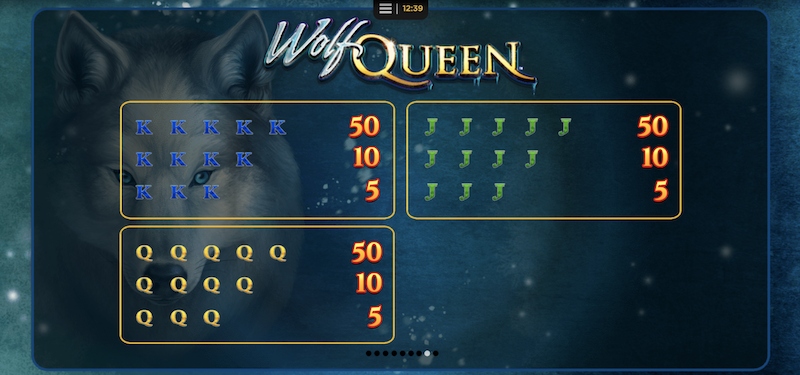 Wolf Queen Paytable 3